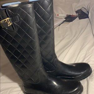 Sperry Black Rain Boots